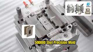 PPS Elektrische apparatuur Deel 1+1 Holte 718H Stalen schuifmechanisme 500000 schoten Tooling Maker Injec