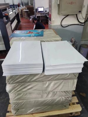 Glanzende/grove korrel/fijne lijnen ABS-kunststofplaten voor op maat gegraveerd en gesneden