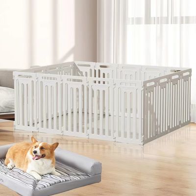 Hoofdmateriaal Plastic Iron Pet Skylight Hondenhuis voor grote honden Op maat gemaakte kleur Indoor/Outdoor Luxury Kennel