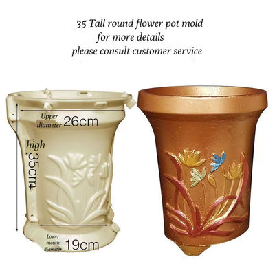 Precision Plastic Injection Molding Parts Beton Flower Pot Moulds Op maat gemaakte ontwerp