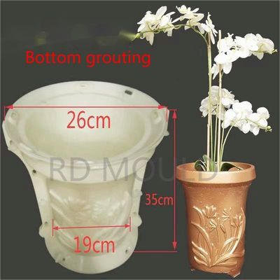 Aangepaste Ontwerp ABS Materiaal Beton Bloempot Mal met Meer dan 100 Keer Vorm Levensduur