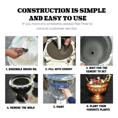 Precision Plastic Injection Molding Parts Beton Flower Pot Moulds Op maat gemaakte ontwerp